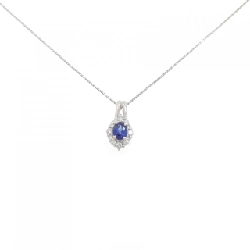 Dây chuyền Sapphire PT900/PT850 0.37CT - Hàng hiệu Chính hãng