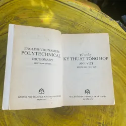 TỪ ĐIỂN KỸ THUẬT TỔNG HỢP ANH - VIỆT ENGLISH- VIETNAMESE POLYTECHNICAL DICTIONARY 730631