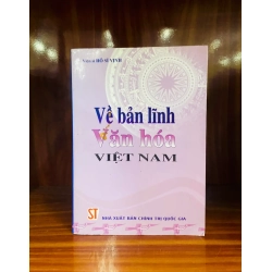 (Sách cũ SCGR) Về bản lĩnh Văn hóa Việt Nam - Hồ Sĩ Vịnh - Văn hóa VAVOXA-10 Blogmeo090426
