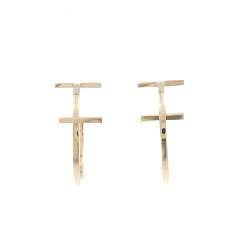 Bông tai hình vòng T của Tiffany - Hàng hiệu Authentic