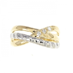 Nhẫn kim cương K18YG/PT900 0.05CT 670713