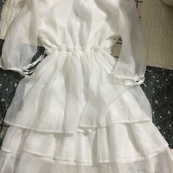 Váy trắng nhẹ nhàng tiểu thư 46321