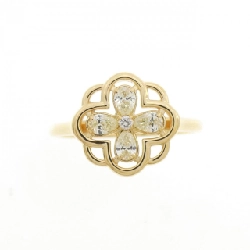 【Sản phẩm mới】Nhẫn kim cương K18YG hình hoa 0.23CT 669275