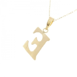 K18YG Chữ cái E Dây chuyền - Hàng hiệu Chính hãng 858085