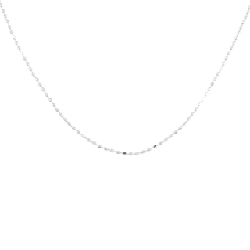 K18WG Dây chuyền bóng - Hàng hiệu Authentic