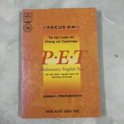 Tài liệu luyện thi chứng chỉ Cambridge PET
