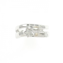 K18WG Nhẫn hồng ngọc kim cương - Hàng hiệu Authentic 854588