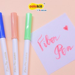 Bút lông màu Fiber Pen 20 màu Pastel Thiên Long Colokit SWM-C008 an toàn rửa được 178097