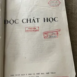 Chất độc hoc - dược sĩ Hoàng Như Tô- sách khổ lớn , 240 trang  796433