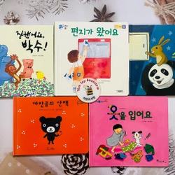 Picturebook bìa cứng tiếng Hàn cho bé từ 0T