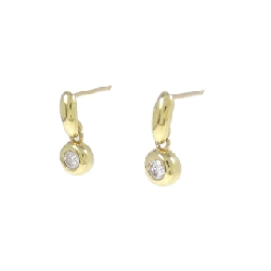 K18YG Bông tai kim cương 0.20CT - Hàng hiệu Chính hãng 868106