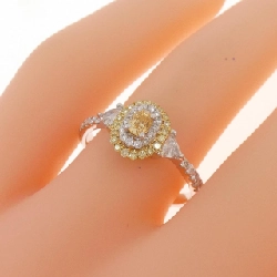 Nhẫn kim cương K18WG/K18YG 0.155CT - Hàng hiệu Authentic 854748