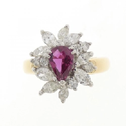 Nhẫn Ruby K18YG/PT850 0.63CT - Hàng hiệu Chính hãng 853006