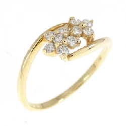 Nhẫn kim cương hoa K18YG 0.20CT - Hàng hiệu chính hãng