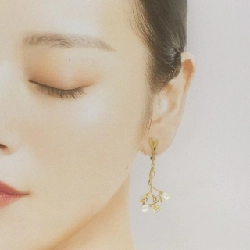 Nakashima Kunio Bông tai Ngọc trai nước ngọt - Hàng hiệu Authentic 848714