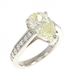 Nhẫn kim cương PT900 2.010CT LY VS1 hình giọt nước - Hàng hiệu Authentic