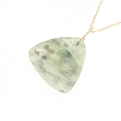 K10YG Jasper Necklace - Hàng hiệu Authentic 861981