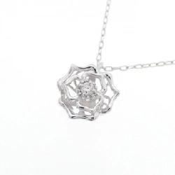 K18WG Rose Diamond Necklace 0.03CT - Hàng hiệu Authentic 859111