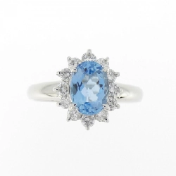 Nhẫn aquamarine PT900 671158