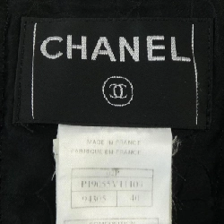 【Mã giảm giá】【Vintage】Áo khoác không cổ CHANEL 637856