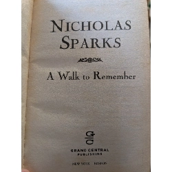 A walk to remember - Nicholas Sparks 746999