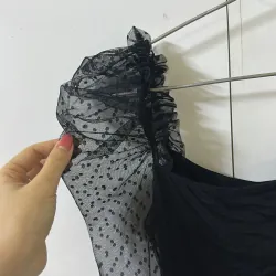 Áo trễ vai tay ren  970994