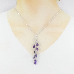 K14WG/K18WG Mặt dây chuyền Amethyst - Hàng hiệu Chính hãng 864246