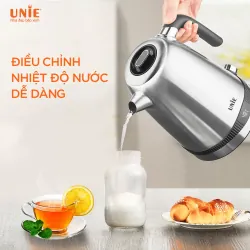 Ấm siêu tốc UNIE UEK1761S dung tích 1.7L, tùy chỉnh nhiệt độ nước, chất liệu inox 304 696140