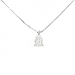 Dây chuyền kim cương PT900/PT850 0.651CT D SI1 hình giọt nước - Hàng hiệu Authentic