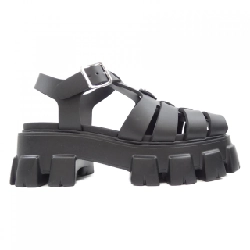 Giày sandal monolith logo tam giác PRADA 1X853M bằng cao su