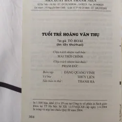 3 quyển - Tuổi Trẻ Hoàng Văn Thụ, Cái Áo Tế, O Chuột • Tác giả Tô Hoài 764269