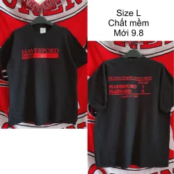 Áo phông Mỹ đen 2hand size L (70kg-dưới 80kg)