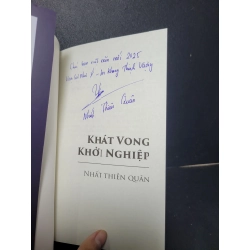 Khát vọng khởi nghiệp mới 90% rách bìa, có chữ ký tác giả nhẹ 2024 Nhất Thiên Quân HCM2205 KỸ NĂNG