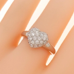 Nhẫn kim cương hình trái tim K18WG 0.50CT 666861