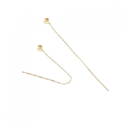 Bông tai kim cương K18YG 0.14CT - Hàng hiệu Chính hãng 872930