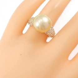 Nhẫn ngọc trai trắng K18YG 12.3mm - Hàng hiệu Chính hãng 851597