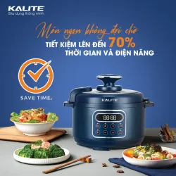 🍲 NỒI ÁP SUẤT ĐIỆN KALITE KPC4066 – 4IN1, LÒNG NỒI 2 LỚP CERAMIC SIÊU CHỐNG DÍNH ⚡ 799206