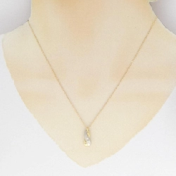 K18YG/PT850 Dây chuyền kim cương 0.04CT - Hàng hiệu Chính hãng 861353