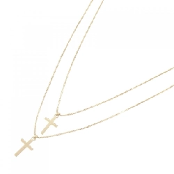 K18YG Dây chuyền hình chữ thập - Hàng hiệu Authentic 861515