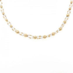 K18YG Vòng cổ thủy tinh - Hàng hiệu Chính hãng