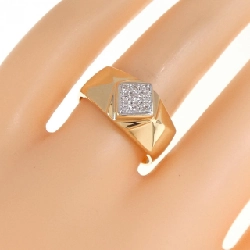 Nhẫn kim cương K18YG/PT900 0.08CT 671931