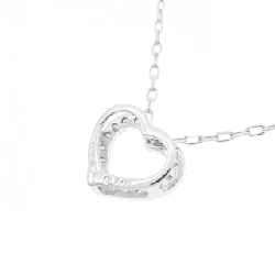 K18WG Dây chuyền kim cương hình trái tim 0.10CT - Hàng hiệu chính hãng 866034