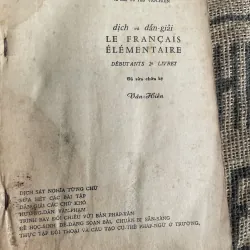 Le Français élémentaire" (Tiếng Pháp cơ bản).  Tác giả: G. Mauger và G. Gougenheim 1013344