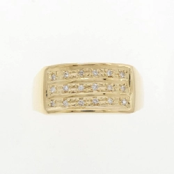 【Sản phẩm mới】Nhẫn kim cương K18YG 0.12CT 666435