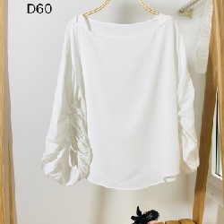 Áo kiểu Uniqlo màu trắng dáng trendy 11883