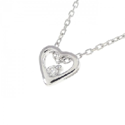 K18WG Dây chuyền kim cương hình trái tim - Hàng hiệu Authentic 862508
