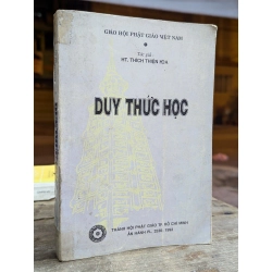 DUY THỨC HỌC - THÍCH THIỆN HOA