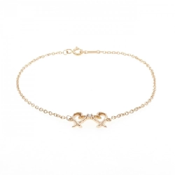 Vòng tay Tiffany Double Loving Heart - Hàng hiệu Authentic 845942