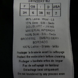 【Mã giảm giá】Áo khoác không cổ CHRISTIAN DIOR 641467