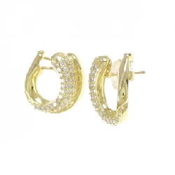 K18YG Bông tai/Khuyên tai kim cương 0.90CT - Hàng hiệu Chính hãng 870919